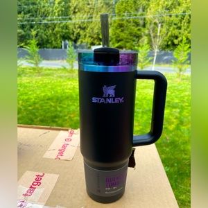 💜💙BOTH Stanley Quencher Black Chroma 30oz AND Dyed Lid! 💙💜
